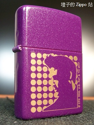 ZIPPO 21080 - Elvis Silhouette Purple Shimmer